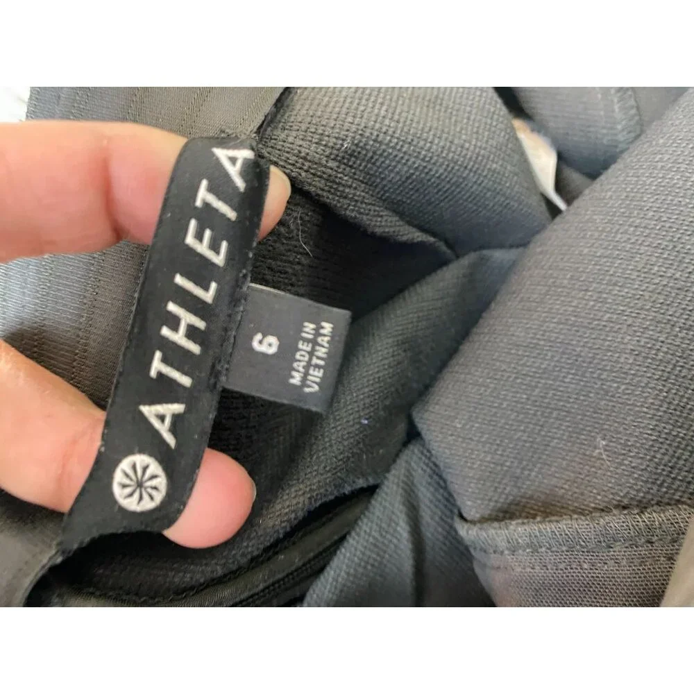 Athleta Wander Slim Pant Gray High-Waist Womens Pants‎ size Side Pockets